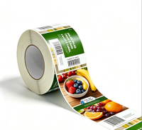 Étiquettes autocollantes personnalisées imperméables pour plantes agricoles, rouleau d'étiquettes adhésives pour semis de fruits et piquets en bois pour l'agriculture et le jardinage