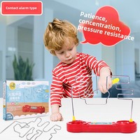 Zhiqu ZD-521 Électrique En Plastique Parent-Enfant Table Traversant Jouet Garçons Filles Enfants Concentration Formation Tactile Conducteur Labyrinthe