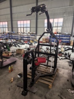 Machine de musculation professionnelle chinoise à charge de plaques en acier, réglable et sécurisée, pour exercices de tirage vertical plat, entraînement de la force dorsale, usage en salle de sport et fitness