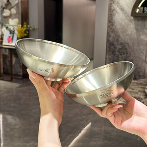 304 Stainless Steel Double Wall Noodle <b>Bowl</b> <b>Large</b> Capacity Anti Scalding Cartoon Design For Household Use - Product Image 1