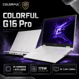Portátil Gamer Colorido de 16 Pulgadas, I9 de 13ª/14ª Generación, RTX 5070Ti/5090, 2.5K 300Hz QHD, 64GB, 4TB NVME PCIE SSD 11, Venta al Por Mayor - Product Image 1