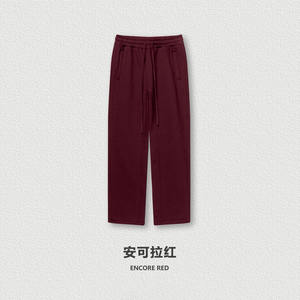 2024 345GSM重量级新款冬季宽松休闲棉男女通用羊毛保暖宽松户外运动街装运动裤 - Product Image 3