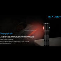 Lampe de poche LED IMALENT DM35 Torche EDC Lanterne rechargeable avec taille compacte pour l'urgence, le camping.
