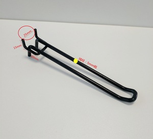 Accesorio de supermercado resistente al óxido de metal blanco, soporte de suspensión de exhibición, gancho de Metal de doble punta de acero para tablero de clavijas - Product Image 3