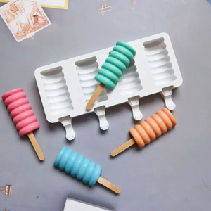 Molde de silicona para helados Yongli, forma de hilo DIY, moldes para paletas de postre, fabricante de cubitos de hielo, herramientas para pasteles de pudín de paletas de hielo caseras - Product Image 3