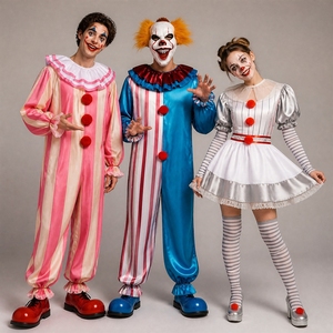 <span class=keywords><strong>Disfraz</strong></span> <span class=keywords><strong>de</strong></span> <span class=keywords><strong>Payaso</strong></span> <span class=keywords><strong>Asesino</strong></span> Transfronterizo para Adultos, Halloween, Espectáculo, Carnaval, para Hombre y Mujer, Talla S - Product Image 2