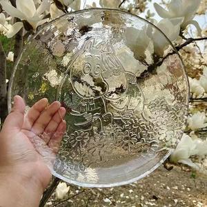 Eigentijds Duurzaam Gepolijst Glas Rond Fruitdienblad Met Effen Patroon Vakantiehuis Eetgerecht Voor Cadeautjes Mummie Fruitschaal - Product Image 4