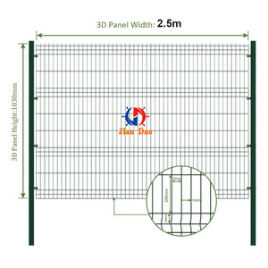 <span class=keywords><strong>Panneau</strong></span> de clôture en métal rigide durable <span class=keywords><strong>soudé</strong></span> de 2.5m de <span class=keywords><strong>hauteur</strong></span> décoratif pour l'extérieur de la maison - Product Image 3
