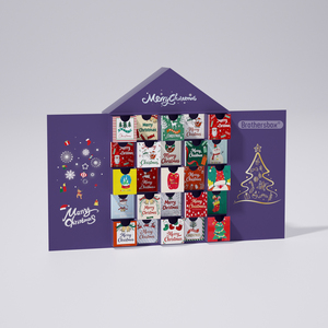 Calendario de Adviento Personalizado con Cuenta Regresiva de 24 Días, Materiales Reciclados, Doble Puerta, Caja de Regalo Navideñ<span class=keywords><strong>a</strong></span> 2026 - Product Image 2