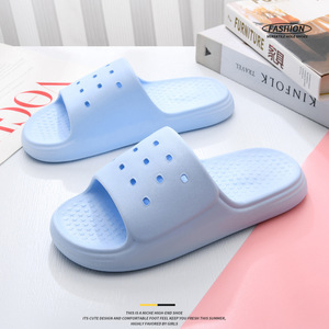 Sandales d'été pour femmes en EVA, antidérapantes, respirantes, pour l'intérieur et l'extérieur, légères, confortables, bout rond, couleur unie - Product Image 1