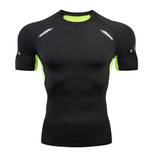 Chemise de Compression hommes élastique séchage rapide course basket-ball à manches courtes hommes <span class=keywords><strong>T</strong></span>-<span class=keywords><strong>shirt</strong></span> sport Fitness collants - Product Image 3