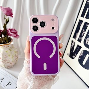 เคสโทรศัพท์แม่เหล็กสองสีสำหรับ iPhone 18/17 Pro Max, เลนส์คริสตัล 16 ชิ้น, ป้องกันเต็มรูปแบบ 15 ชิ้น, ป้องกันการกระแทก 14 ชิ้น - Product Image 1