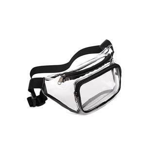 Tas pinggang PVC, dapat disesuaikan, Pak Fanny Bening, tahan air, penutup ritsleting, tas pinggang disetujui stadion lucu untuk olahraga dan lari luar ruangan - Product Image 1