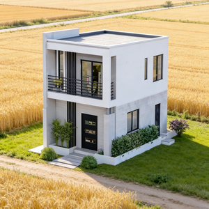 Structure de maison en acier, métal sur mesure traité par machine, pour chambre de sécurité nucléaire souterraine et maison sécurisée à structure en acier - Product Image 1