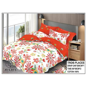 Juego de sábanas de 3 piezas con estampado Hawaiano, juego de sábanas blancas, rosas y azules para fundas de almohada médicas de hospital, juego de sábanas planas - Product Image 1