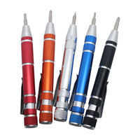 Mini Pocket 8 en 1 Multi Tools Pen Kit de destornillador de precisión pluma promocional con destornillador