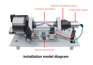 <span class=keywords><strong>Mandrin</strong></span> pneumatique solide à trois griffes de 110 mm (<span class=keywords><strong>4</strong></span> pouces), disponible en tailles de 5, 6 et 8 pouces, pour utilisation sur tour CNC et personnalisable. - Product Image 4