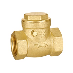Gaiaele fornitore della cina valvola di ritegno unidirezionale Non ritorno oscillante per impedire il ritorno dell'<span class=keywords><strong>acqua</strong></span> filo femmina valvola di ritegno orizzontale in ottone - Product Image 1