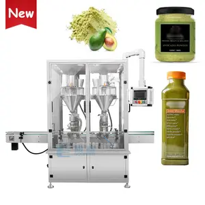 स्वचालित बरमा 200g 500g avocado toner फिर से भरना प्रोटीन पाउडर आटा ग्लास जार बोतल भरने की मशीन
