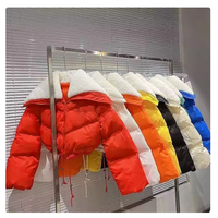 Blousons d'hiver matelassés zippés unis pour femmes, coupe courte, chauds et personnalisables