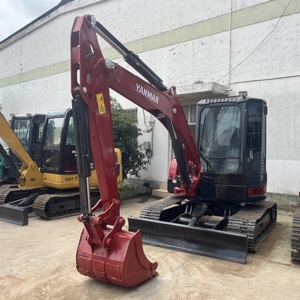 Mini-excavatrice sur chenilles Yanmar Vic 55 avec godet de terrassement, capacité de 0,12 m³, poids opérationnel de 5 tonnes, pompe hydraulique Hitachi - Product Image 2