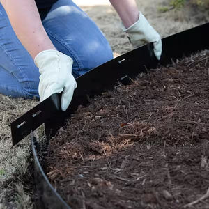 Bordo da <span class=keywords><strong>giardino</strong></span> arrugginito in acciaio Corten nero bordo decorativo in <span class=keywords><strong>alluminio</strong></span> metallo 90 gradi acciaio bordo prato - Product Image 6