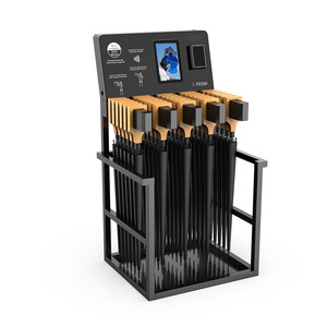 Dispositif partagé de parapluie en libre-service 24H avec distributeur automatique de parapluie de <span class=keywords><strong>location</strong></span> intelligent verrouillé prenant en charge le paiement par <span class=keywords><strong>carte</strong></span> de crédit - Product Image 2
