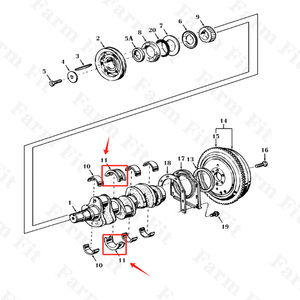Prix de gros haute Performance 87790266 pour tracteur Ford New Holland 268 5610S 5640 6610S 6640 6810S + roulement principal - Product Image 4