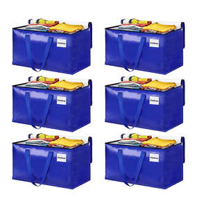 Extra Large Capacity Waterproof Heavy Duty Moving Bag Customized Reusable PP Woven Shopping Storage Bags