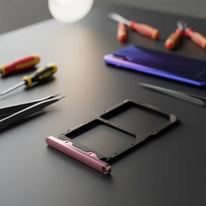 Vassoio porta SIM per Honor 20 Huawei Nova 5T, inserto in metallo rosa con supporto Dual SIM - Product Image 3