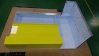 Pièce d'armoire OEM en tôle, assemblage d'angle supérieur gauche, pliage CNC, soudage, peinture poudrée