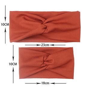 Accesorios para el pelo para niña <span class=keywords><strong>y</strong></span> mujer, bandana para el pelo, conjunto de 2 piezas, <span class=keywords><strong>turbante</strong></span> preatado para mamá <span class=keywords><strong>y</strong></span> yo - Product Image 2