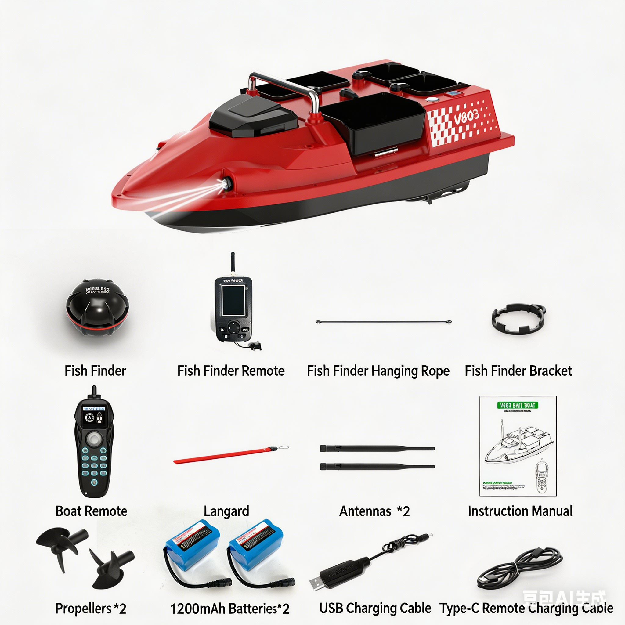 yellowV803 upgrade fish exploration edition-12000mah2