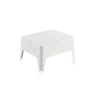 Muebles de Exterior Sostenibles y Modernos, Mesa Auxiliar Alaska, Mesa Pequeña de Plástico Ecológica, Práctica y Sostenible