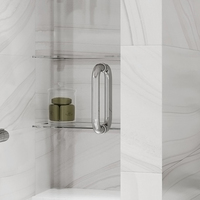 Cabine de douche à l'italienne, porte de douche sans cadre, verre nano 8 mm/10 mm, cloison de salle de bain
