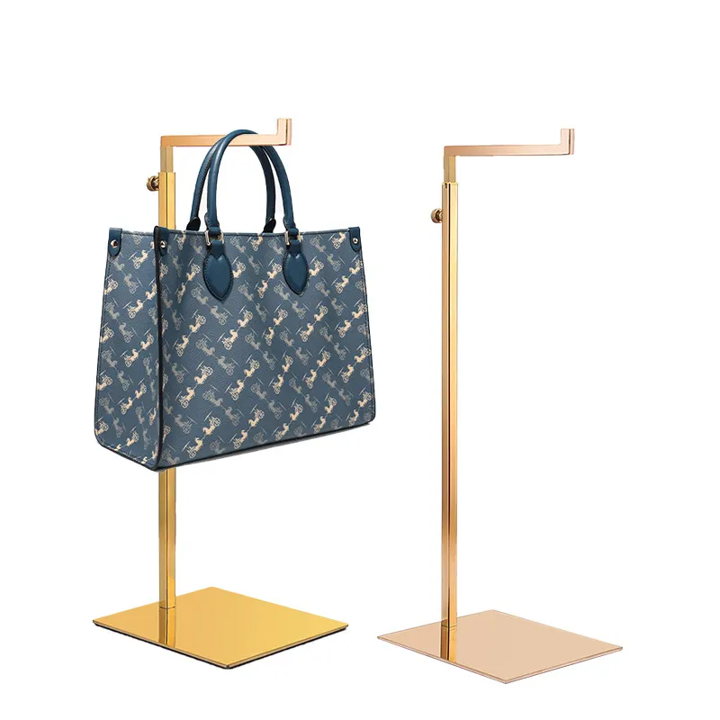 Kainice countertop display Adjustable T Shaped Handbag Purse Display Stand Handbag Rack Display for stores
