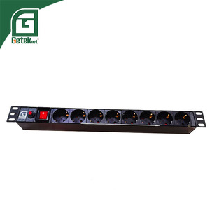GETEKnet OEM ODM Vertiv PDU <span class=keywords><strong>19</strong></span> pouces <span class=keywords><strong>1U</strong></span> C13/C19 6-25 ports avec protection contre les surtensions, certifié CE, accessoires de câblage, rallonges - Product Image 1