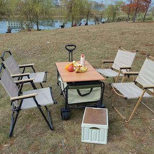 Heavy Duty Vagon Plegable <strong>Foldable</strong> Camping Cart for Beach Picnic Garden Cart <strong>Trolley</strong> for Shopping Storage OEM Customizable - Product Image 6