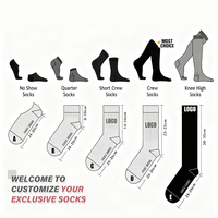 Chaussettes de sport côtelées personnalisées avec logo, zone de compression de la voûte plantaire, couleur personnalisée, chaussettes d'équipe athlétique