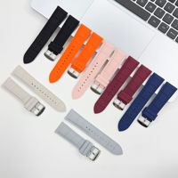 Bracelet de montre à libération rapide en silicone de qualité supérieure, texture cuir, 20 mm 22 mm, bracelet de remplacement compatible avec les montres intelligentes