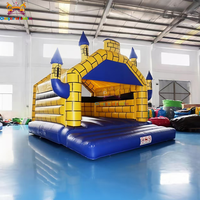 Structure gonflable commerciale en PVC pour aire de jeux, installation facile, taille personnalisable, idéale pour les fêtes d'enfants et la location, garantie 3 ans