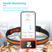 Elecpet - Mini Rastreador GPS 4G Inalámbrico para Mascotas, Contador de Pasos, Calorías, Tiempo Activo, Collar de Salud con Aplicación IOS y Android para Perros y Gatos