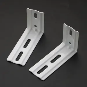 Wholesale Small L Shape 8cm 10cm Wall Bracket Support For Single Curtains Tracks Rails Blinds Shades