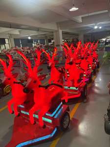 Nuevo y novedoso equipo de parque de atracciones de alta calidad, paseo en tren eléctrico sin rieles de ciervos a <span class=keywords><strong>la</strong></span> venta - Product Image 6