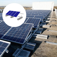 Support de montage de panneaux solaires pour toit plat, design triangulaire pour une installation facile, système de montage solaire