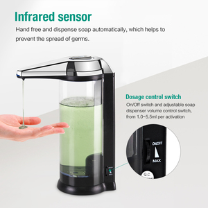 Baño Cocina <span class=keywords><strong>Automático</strong></span> lavado a mano Alcohol <span class=keywords><strong>Gel</strong></span> líquido Dispensador - Product Image 2