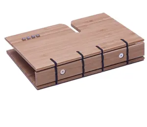 뜨거운 selle 재활용 나선형 바인딩 하드 커버 선물 매일 플래너 사무실 문구 나무 대나무 노트북