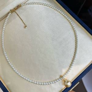 Pendentif en perle de Tahiti vert paon de 11-12 mm, chaîne en argent pur 925, boucle universelle, collier de qualité fine, cadeau de culture de perles - Product Image 2