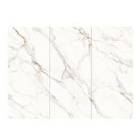 Carrelage de sol mat 1200x2400mm Carrelage de dalles de pierre frittée pour mur en porcelaine aspect marbre pour la décoration