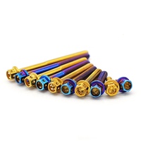 Vis de fixation pour étriers de moto SDPSI DCT (2) M6x1.0 en titane, acier inoxydable, 2 mm, 10/15/20/25/30/35/40 mm, hexagonales creuses, Allen, pouces